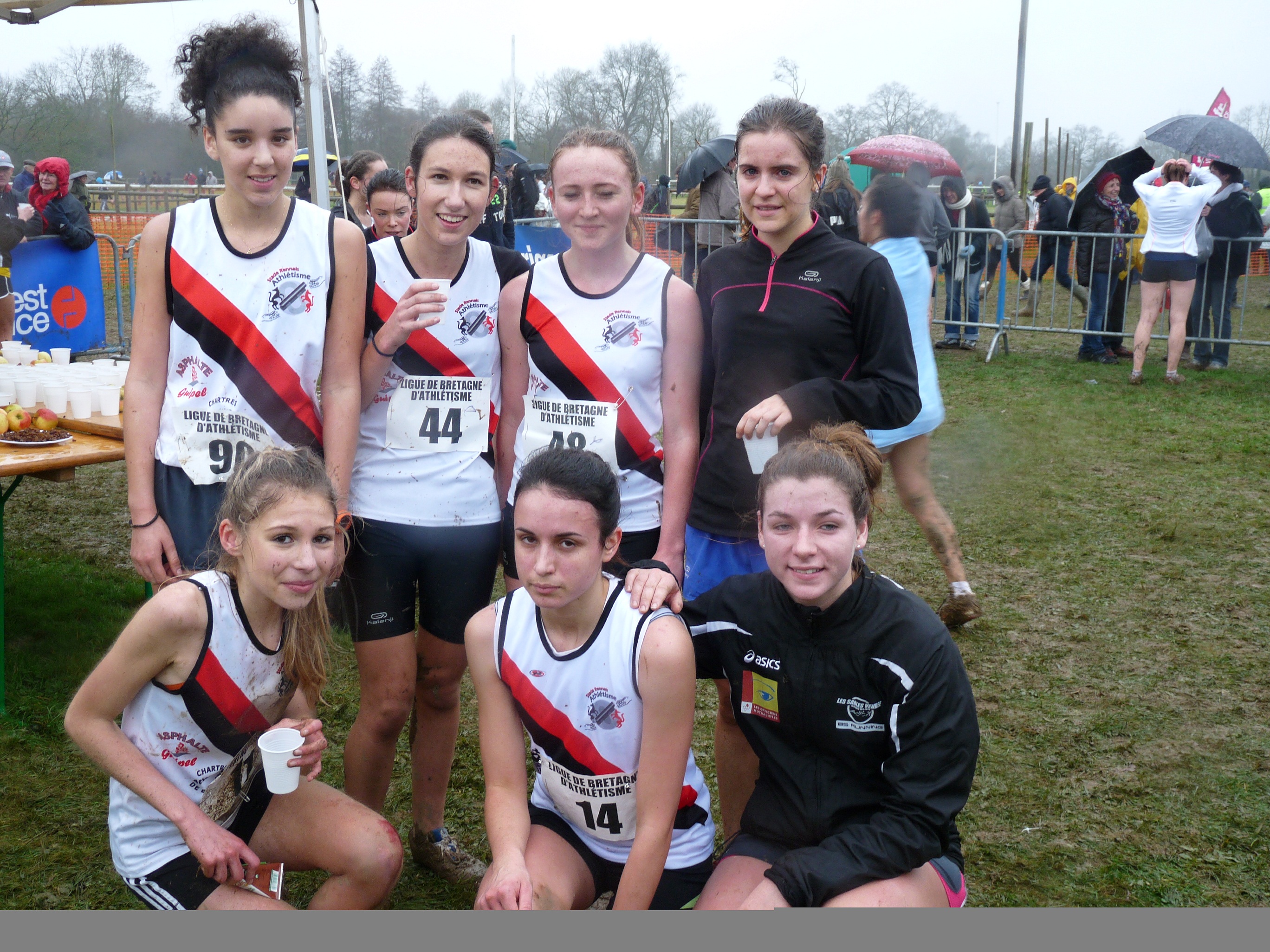 Les juniors après (6e par equipe)