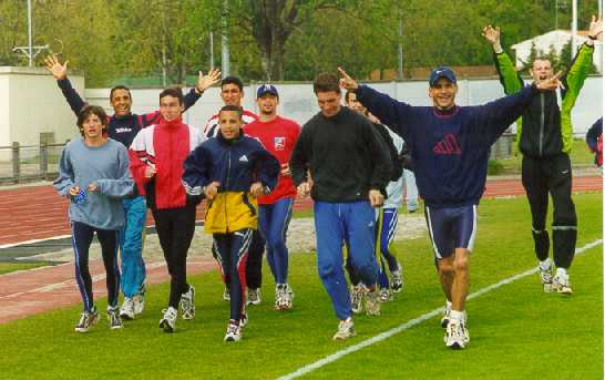 Entrainement au stade